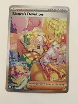 Pokemon TCG Bianca's Devotion 209/162 Temporal Forces Holo Full Art - Image 1