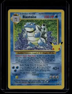 Pokemon TCG Blastoise 2/102 Celebrations Classic Collection NM - Image 1