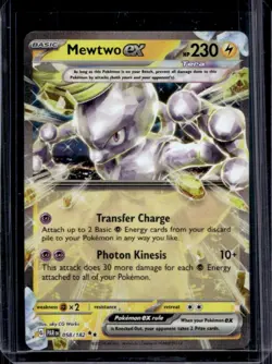 2023 Pokemon SV Paradox Rift Mewtwo ex #058/182 - Image 1