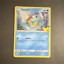 Pokemon Squirtle 017/025 McDonald's 25th Promo Basic HP60 Holo - Image 1