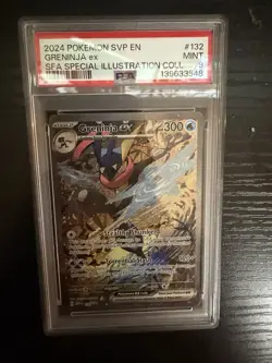 2024 POKEMON SVP EN-SV BLACK STAR PROMO #132 GRENINJA EX PSA 9 - Image 1