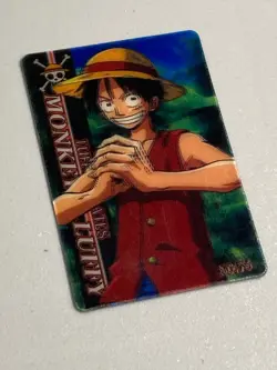 Monkey D Luffy - No.76 - One Piece Gummy Plastic Vintage 3D Card Japanese - Image 2
