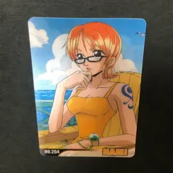 S1720 Very Rare Nami 3D No.254 Japanese One Piece Gumica Vintage Card - Image 2