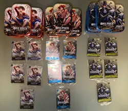 Bulk One Piece Tin Pack Set Vol 2 - Total of 15 Sealed Promo Cards + Empty Tin - Image 1