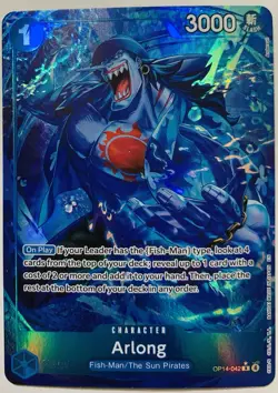 One Piece The Azure Sea's Seven Arlong OP14-042 Rare Alt Art English - Image 1