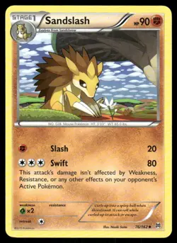 Pokemon Cards Sandslash 76/162 BREAKthrough XY Uncommon NM - Image 1
