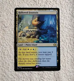 MTG Hallowed Fountain - Lorwyn Eclipsed #265 Land Plains Island Card Non Foil NM - Image 1
