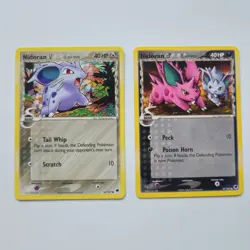 Nidoran (F) 56/101 and Nidoran (M) 57/101 Dragon Frontiers Pokemon TCG - 2 Cards - Image 1