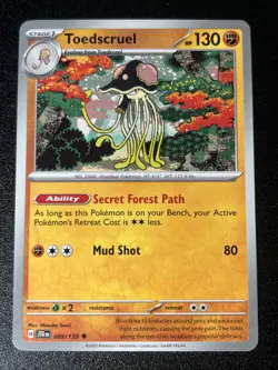Toedscruel - 089/159 - 2025 Uncommon Journey Together Pokemon Card NM - Image 1