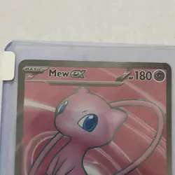Pokemon Mew EX 2023 TCG Full Art Holo Rare Card 193/165 Scarlet & Violet 151 - Image 3