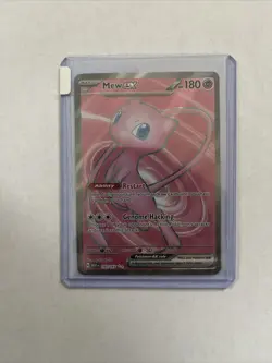 Pokemon Mew EX 2023 TCG Full Art Holo Rare Card 193/165 Scarlet & Violet 151 - Image 4