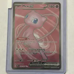 Pokemon Mew EX 2023 TCG Full Art Holo Rare Card 193/165 Scarlet & Violet 151 - Image 5