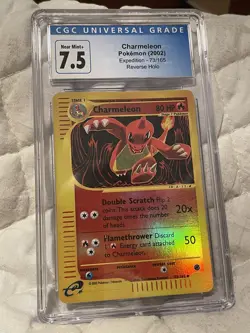 CHARMELEON Pokemon E Card 73/165 Reverse Holo Uncommon Expedition Base Cgc 7.5 - Image 1