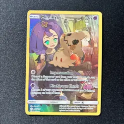Pokemon Mimikyu TCG Cosmic Eclipse Holo Card 245/236 Secret Rare Near Mint - Image 1