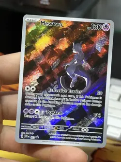 Mewtwo 052 Black Star Promo 2023 151 IR Holo Rare Pokemon Card TCG - Image 3