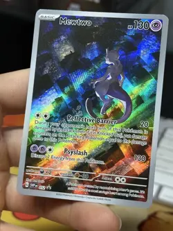 Mewtwo 052 Black Star Promo 2023 151 IR Holo Rare Pokemon Card TCG - Image 4