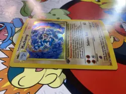 Machamp Pokemon Card 1st Edition Holo WOTC 8/102 Base Set Rare Vintage 1999 MP - Image 2