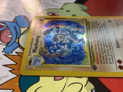 Machamp Pokemon Card 1st Edition Holo WOTC 8/102 Base Set Rare Vintage 1999 MP - Image 3