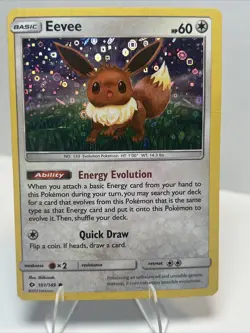 DAMAGED Eevee 101/149 Holofoil General Mills Promo AUTHENTIC Pokemon Card - Image 1