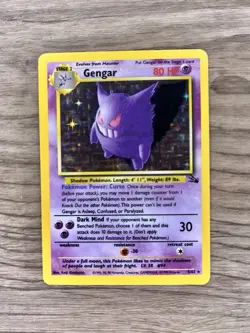 Pokemon TCG Card Gengar Holo Holographic #5/62 Fossil LP-NM - Image 1