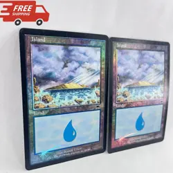 MTG X2 Foil Island Onslaught #338 Magic The Gathering TCG Cards - Image 1