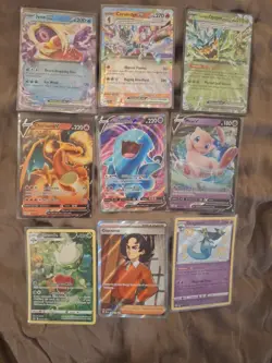 Lot of Pokemon TCG - 9 EX/V/full Art Charizard Holo Cards - Image 2