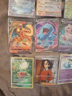 Lot of Pokemon TCG - 9 EX/V/full Art Charizard Holo Cards - Image 3