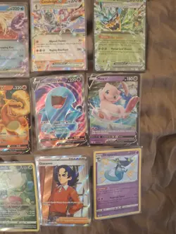 Lot of Pokemon TCG - 9 EX/V/full Art Charizard Holo Cards - Image 4