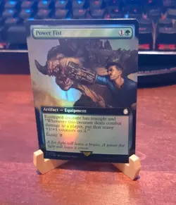 MTG: Power Fist EXTENDED ART FOIL, NM Universes Beyond: Fallout RARE Chase Card! - Image 3