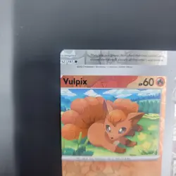 Pokemon TCG NFC Error Miscut Card Vulpix 028/197 Reverse Holo Obsidian Flames - Image 4