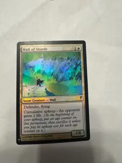 Wall of Shards Snow Creature Foil Defender Wall Magic the Gathering - Image 1