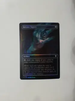 MtG Commander Masters Borderless FOIL Arcane Signet NM $0.75 Flat Ship VCT124020 - Image 1