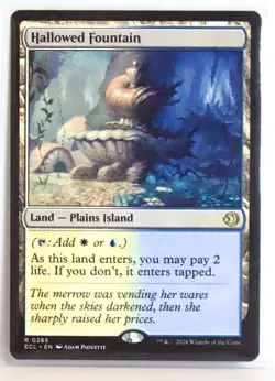 Hallowed Fountain [New, Near Mint] Rare MTG {Lorwyn Eclipsed} - Image 1
