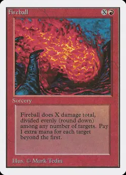 1x Fireball - MP - Unlimited Edition - SPARROW MAGIC mtg - Image 1