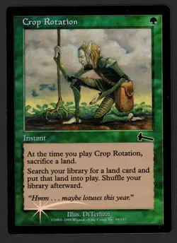 ***FOIL Crop Rotation*** MTG Urza's Legacy Magic Kid Icarus - Image 1