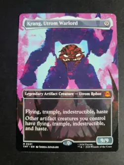 Krang, Utrom Warlord (Borderless) Mythic MTG Ninja Turtles - Image 1