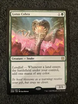 Magic The Gathering MTG - Lotus Cobra - Zendikar Rising - Image 1