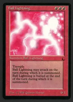 ***Ball Lightning*** MTG The Dark Magic Kid Icarus - Image 1