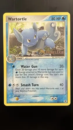 Wartortle Prerelease Stamp Promo NM Pokemon TCG EX: FireRed & LeafGreen 50/112 - Image 1