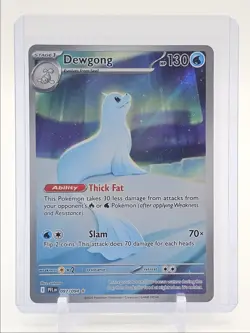 DEWGONG 2025 POKEMON MEGA PHANTASMAL FLAMES ILLUSTRATION RARE 097/094 Q1468 - Image 1