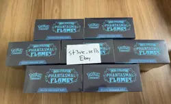7x Pokemon TCG Mega Evolution Phantasmal Flames Elite Trainer Box ETB SEALED - Image 2