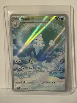 Vanillish 112/086 Sv: White Flare Holo Illustration Rare Near Mint Pokemon - Image 1