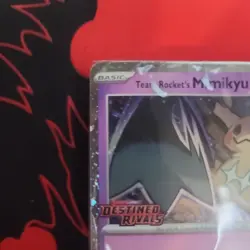 Pokemon Team Rocket's Mimikyu Scarlet & Violet Destined Rivals Prerelease 087 - Image 2