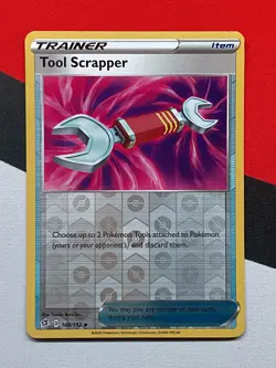 Tool Scrapper Reverse Holo Trainer 168/192 SWSH Rebel Clash Pokemon PACK FRESH - Image 1