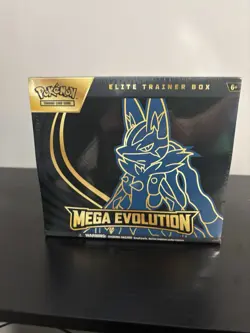Pokemon TCG Mega Evolution ETB Lucario Elite Trainer Box NEW FACTORY SEALED - Image 1