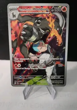 Pokemon TCG Team Rockets Houndoom Illustration Rare 191/182 Destined Rivals NM - Image 2