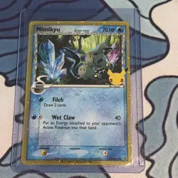 Pokemon Mimikyu TCG Holo Promo SWSH136 25th Celebrations Near Mint Condition - Image 1