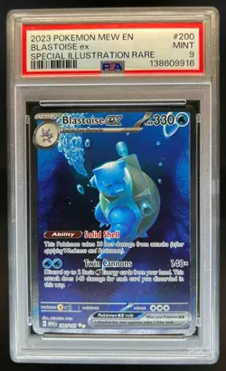 2023 Pokemon SV 151 Blastoise ex #200/165 PSA 9 - Image 1