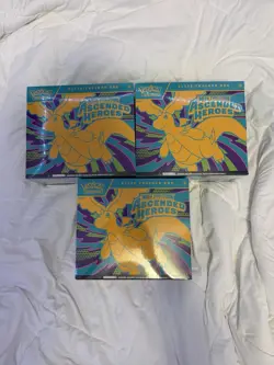 Pokemon Mega Evolution Ascended Heroes Elite Trainer Box (Lot Of 3 Box)- IN HAND - Image 1
