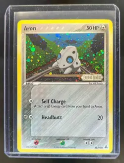 2006 Pokemon EX Legend Maker Aron Reverse Holo #48/92 - Image 1